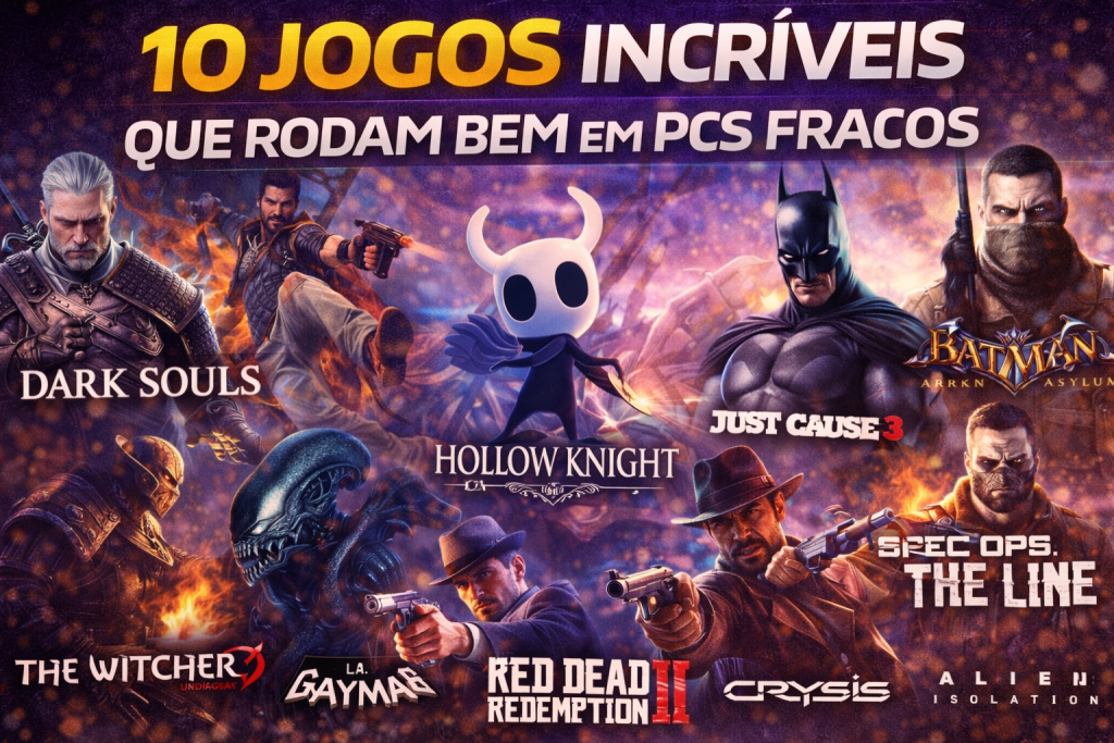 PC fraco? Sem problema! 10 jogos incríveis que rodam bem até em máquinas antigas