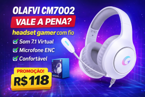 Review Completo — Olafvi CM7002 Gamer 7.1: O Headset com Fio que Entrega Muito Pelo Preço?