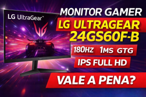 Monitor Gamer LG UltraGear 24GS60F-B: fluidez extrema, cores precisas e foco competitivo