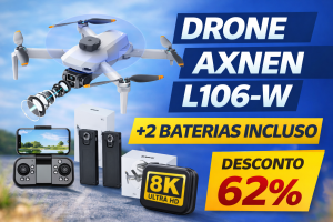 Review Completa — Drone Mini Axnen L106-W com 2 Baterias e Câmera Dupla