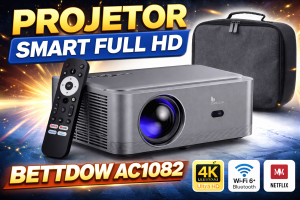 Review Completa do Projetor Bettdow AC1082 Smart Full HD: Potência, Recursos e Custo-Benefício em Destaque