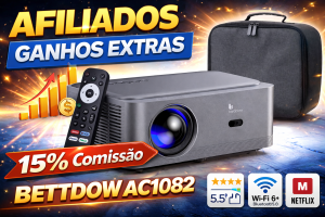 Review Completa do Projetor Bettdow AC1082: Métricas, Configurações e Potencial para GANHOS EXTRAS