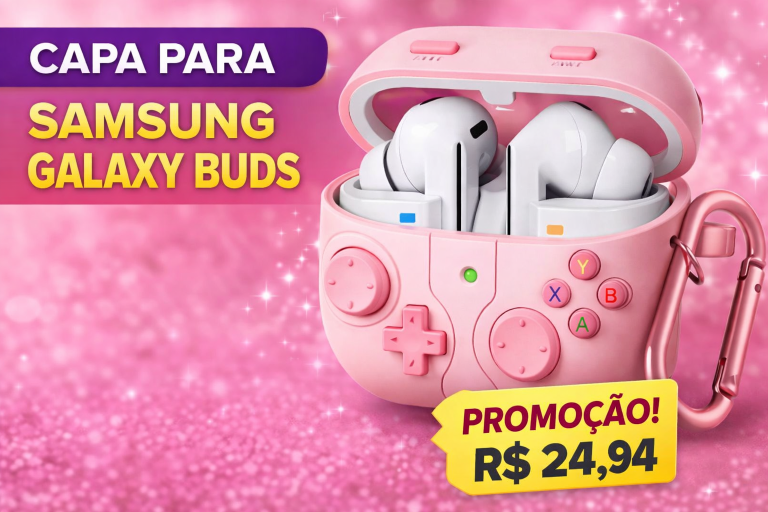 📦 Review Completa — Capinha Case para Samsung Galaxy Buds 3 / Buds 3 FE / Buds 3 Pro em Silicone Rosa-claro: Proteção com Estilo Gamer