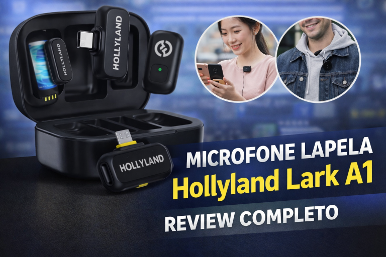 Review Completo — Microfone Lapela Sem Fio Hollyland Lark A1 Combo (USB-C e Lightning)