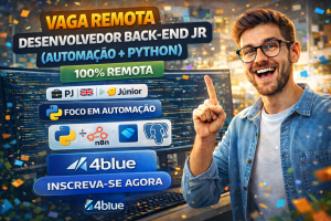 Desenvolvedor Back-end Jr com Foco em Automação e Python na 4blue: Oportunidade 100% Remota para Atuar com n8n, Integrações e Soluções Escaláveis