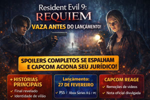 Resident Evil 9: Requiem Sofre Vazamento Completo Antes da Estreia, Spoilers se Espalham e Capcom Aciona Jurídico para Proteger Lançamento Histórico