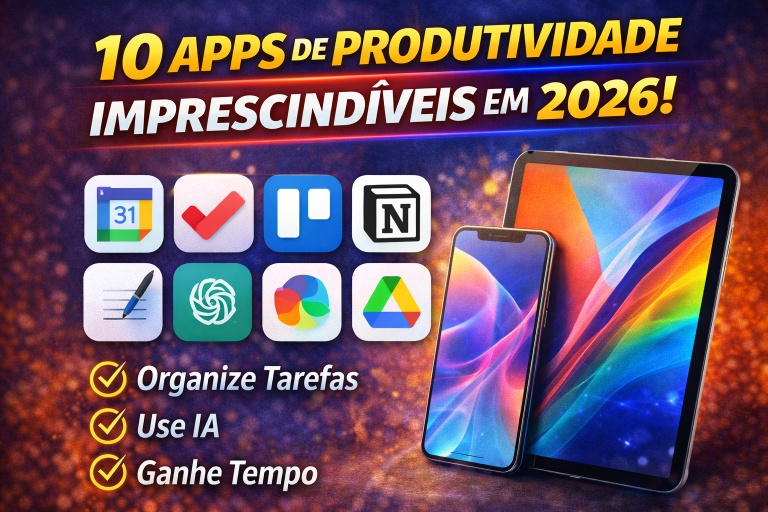 10 Apps de Produtividade Indispensáveis em 2026: Organize Tarefas, Use IA e Ganhe Tempo no Celular ou Tablet