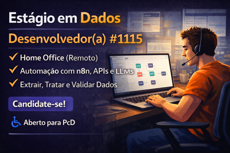 Estágio em Desenvolvimento para Área de Dados: Como Construir Automações Inteligentes com n8n, APIs e LLMs em Modelo 100% Remoto