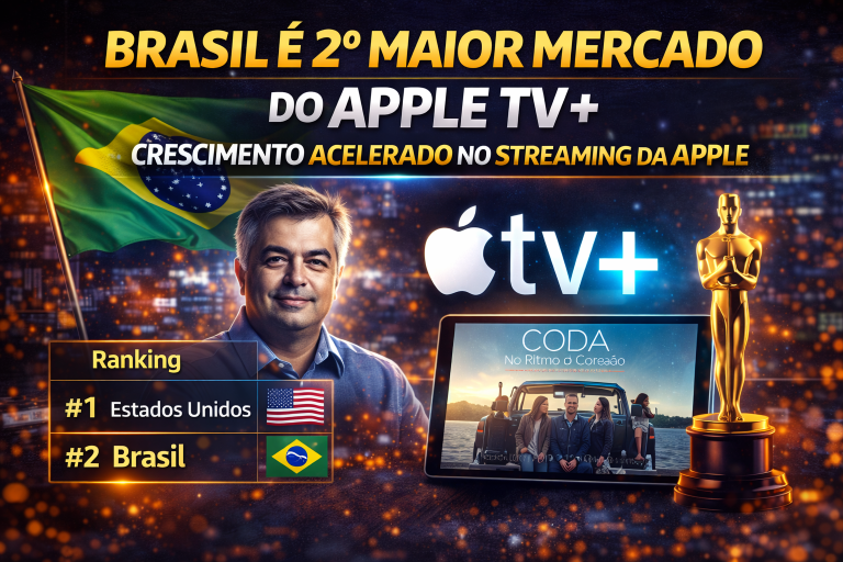 Brasil Se Consolida Como 2º Maior Mercado do Apple TV+ no Mundo e Lidera Crescimento Global do Streaming da Apple