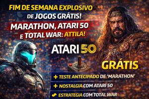 Fim de Semana Explosivo nos Games: Marathon, Atari 50 e Total War: Attila Lideram a Onda de Jogos Grátis nas Principais Plataformas