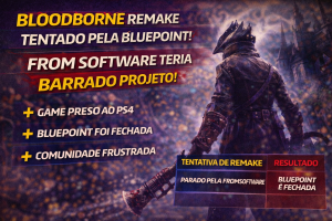 REMAKE QUE NUNCA ACONTECEU: BLUEPOINT TENTOU RESSUSCITAR BLOODBORNE ANTES DO FECHAMENTO, MAS FROMSOFTWARE TERIA BARRADO PROJETO
