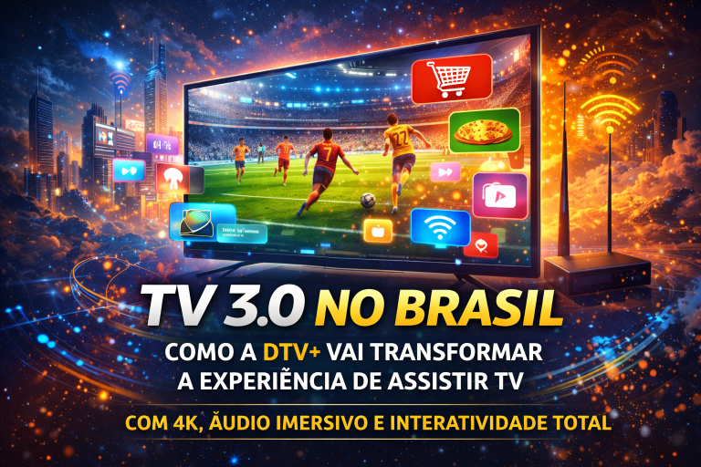 TV 3.0 no Brasil: Como a DTV+ Vai Transformar a Experiência de Assistir TV com 4K, Áudio Imersivo e Interatividade Total