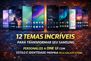 12 Temas Incríveis para Transformar Seu Samsung: Personalize a One UI com Estilo, Cor e Identidade Própria Pela Galaxy Store