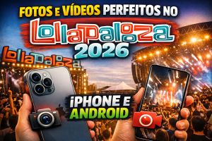 GUIA COMPLETO E DEFINITIVO PARA CAPTURAR FOTOS E VÍDEOS PERFEITOS NO LOLLAPALOOZA 2026 COM IPHONE E ANDROID