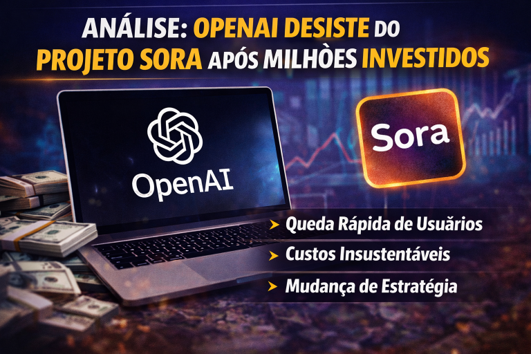 OpenAI Abandona Sora Após Milhões em Investimento: O Colapso de um dos Projetos Mais Ambiciosos da Inteligência Artificial Moderna