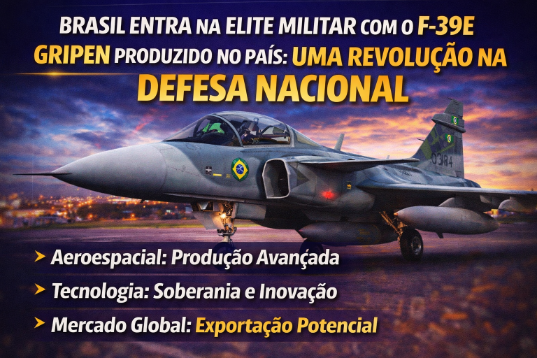 Brasil Entra na Elite Militar com o F-39E Gripen: O Caça Supersônico Produzido no País que Pode Transformar a Defesa Nacional