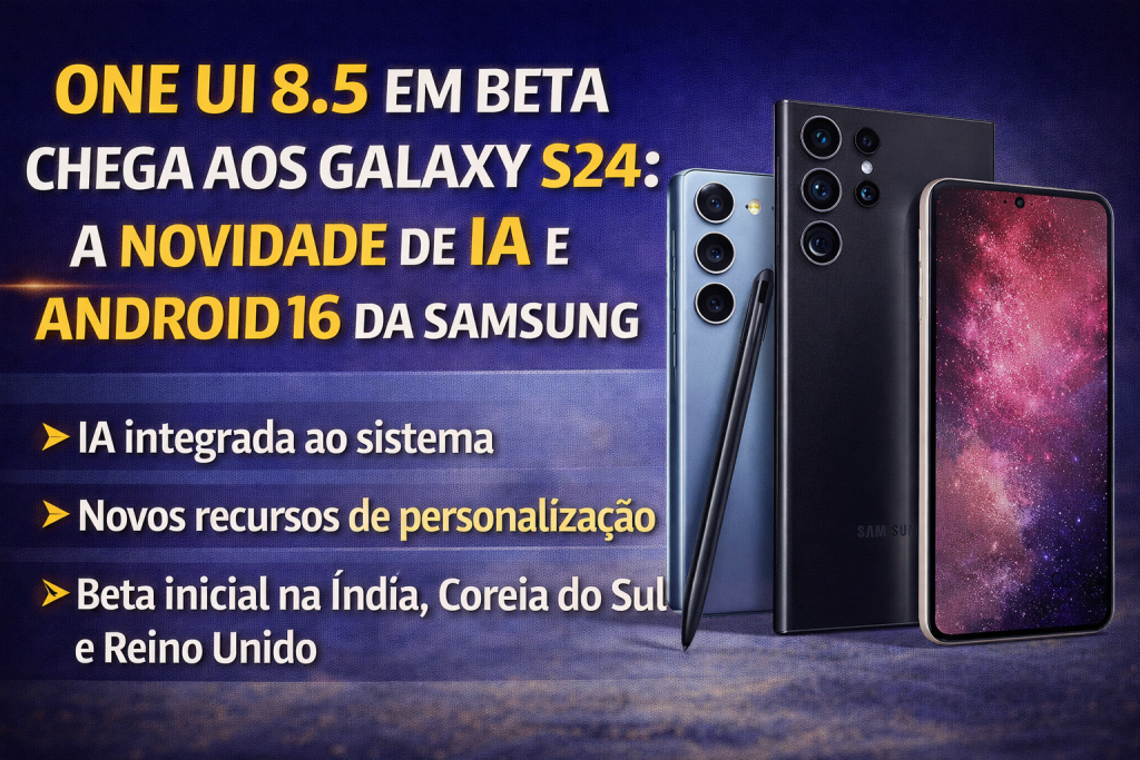 One UI 8.5 Chega em Beta para Galaxy S24: A Nova Experiência com IA e Android 16 Que Promete Revolucionar os Smartphones Samsung