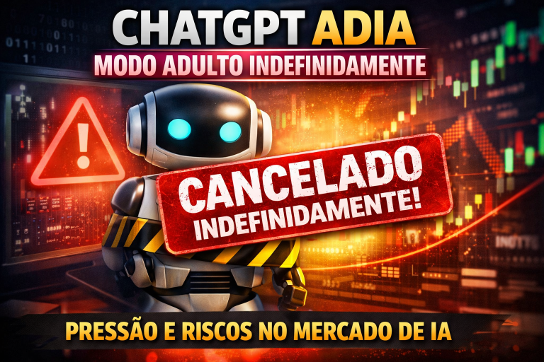 CHATGPT ADIA “MODO ADULTO” INDEFINIDAMENTE E REORGANIZA ESTRATÉGIA EM MEIO À PRESSÃO DO MERCADO DE IA