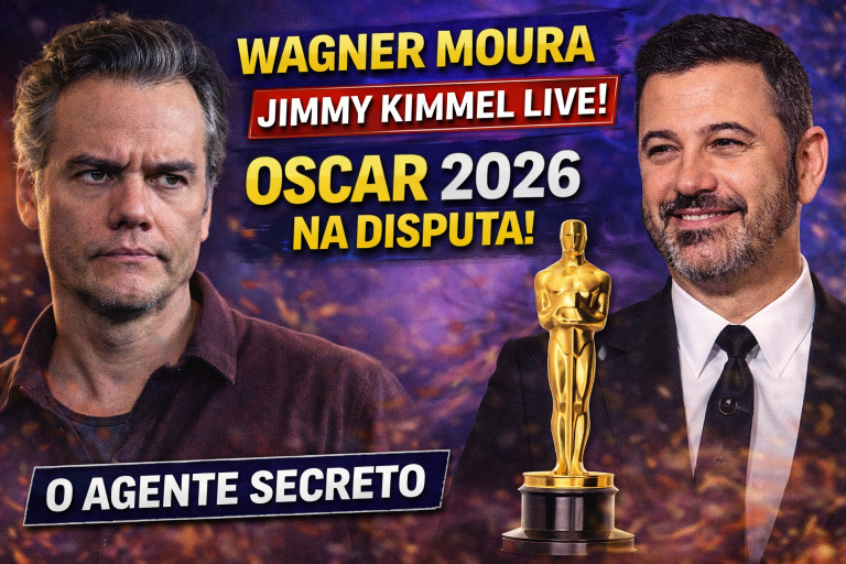 WAGNER MOURA NO JIMMY KIMMEL LIVE: O AGENTE SECRETO GANHA FORÇA NA CORRIDA PELO OSCAR 2026