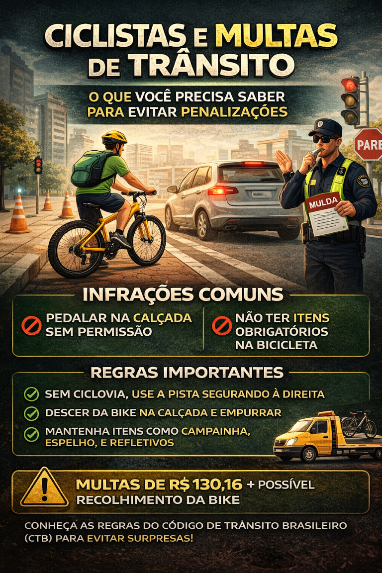Ciclistas e Multas de Trânsito: O Que Você Precisa Saber Para Evitar Penalizações