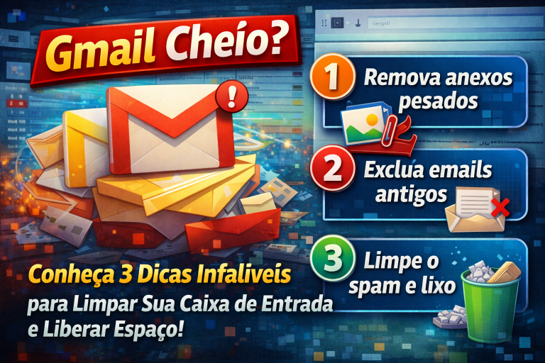 Gmail Cheio? Conheça 3 Dicas Infalíveis para Limpar Sua Caixa de Entrada e Liberar Espaço