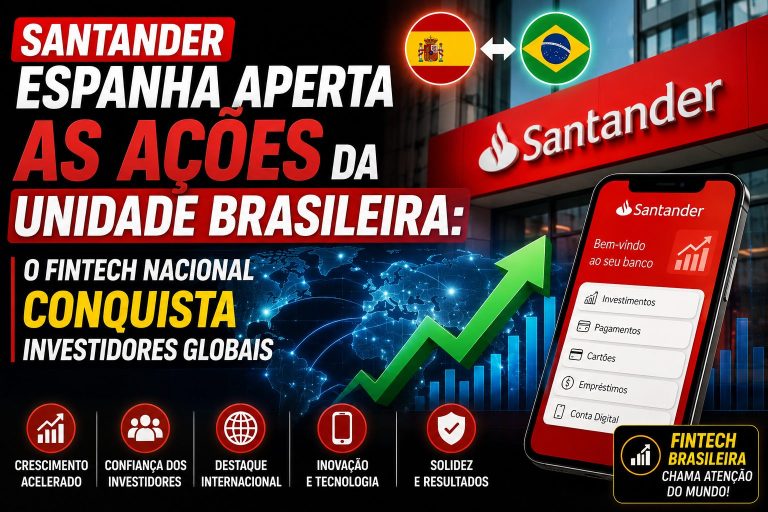 Santander Espanha Aperta as Ações da Unidade Brasileira: O Fintech Nacional Conquista Investidores Globais