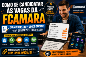 Como se candidatar às vagas da FCamara: confira todos os cargos e links oficiais para candidatura