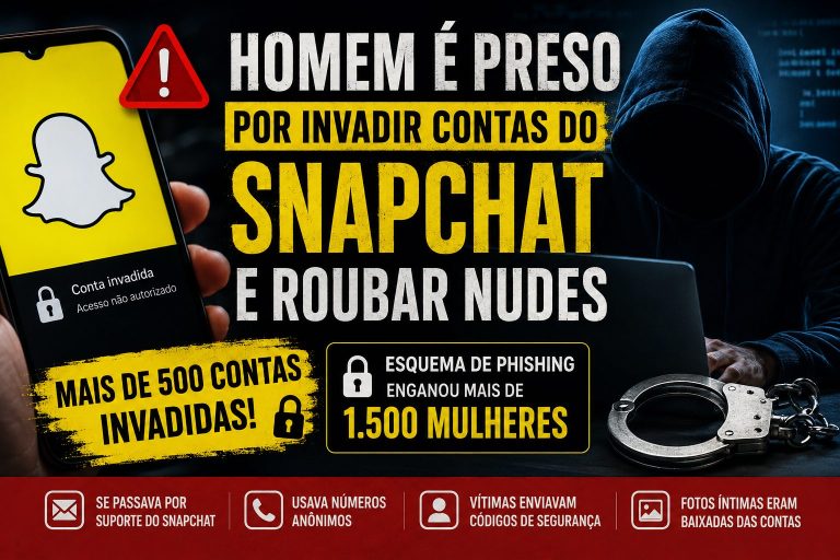 Homem é condenado por invadir contas do Snapchat e roubar fotos íntimas de centenas de mulheres