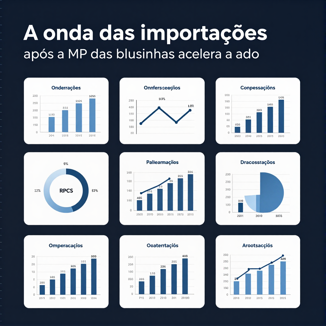 Infográfico - A onda das importações após a MP das blusinhas acelera a adoção de inteligência artificial no Brasil