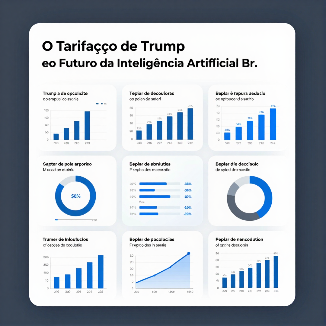 Infográfico - O Tarifaço de Trump e o Futuro da Inteligência Artificial Brasileira: Como a Nova Taxa de 12,5% Altera o Cenário Tecnoló