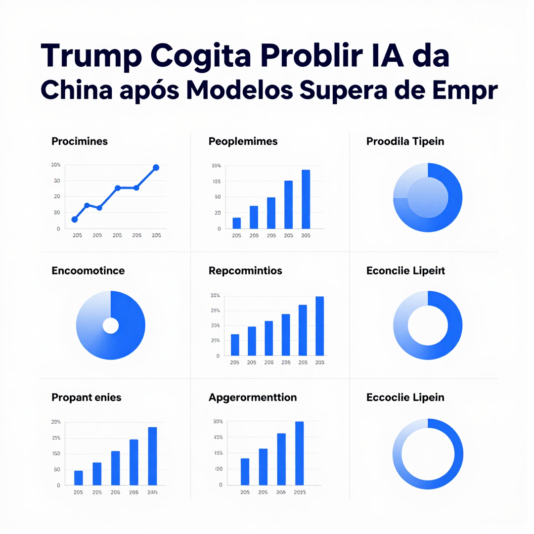 Infográfico - Trump Cogita Proibir IA da China Após Modelos Superarem Empresas Americanas