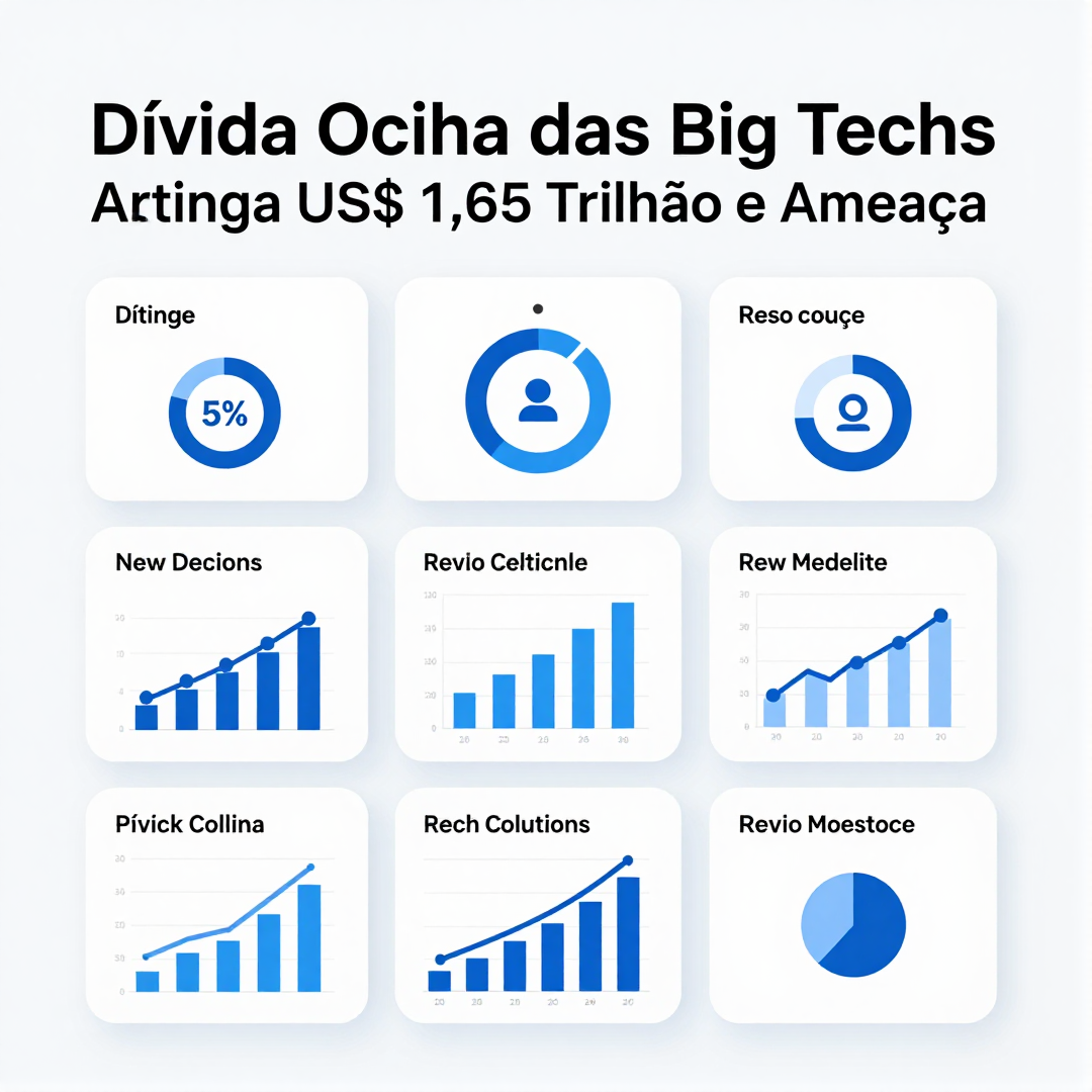 Infográfico - Dívida Oculta das Big Techs Atinge US$ 1,65 Trilhão e Ameaça o Ecossistema de IA