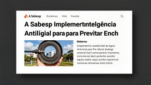 A Sabesp Implementa Inteligência Artificial para Prever Enchentes e Otimizar a Rede Hídrica