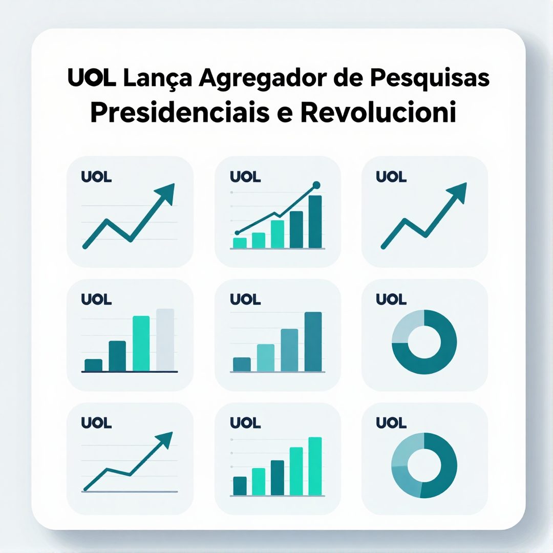 Infográfico - UOL Lança Agregador de Pesquisas Presidenciais e Revolucioniza o Uso da Inteligência Artificial no Cenário Político Bras