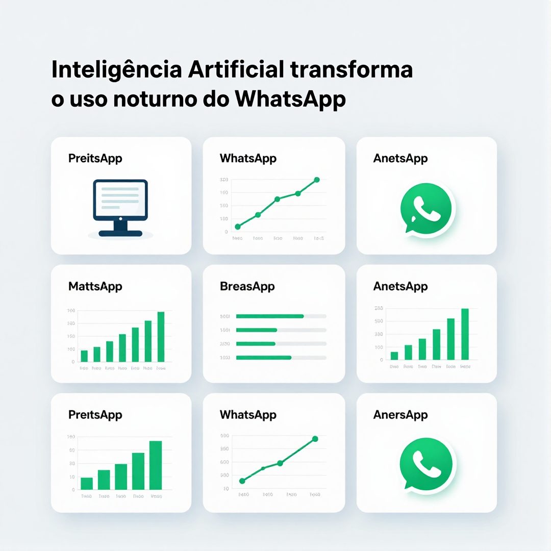 Infográfico - Inteligência Artificial transforma o uso noturno do WhatsApp nas empresas brasileiras