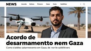 Acordo de desarmamento em Gaza: como drones e satélites verificam tratados de paz