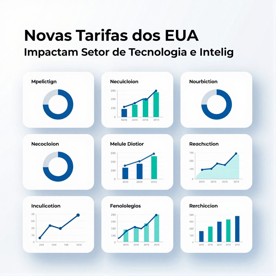 Infográfico - Novas Tarifas dos EUA Impactam Setor de Tecnologia e Inteligência Artificial do Brasil