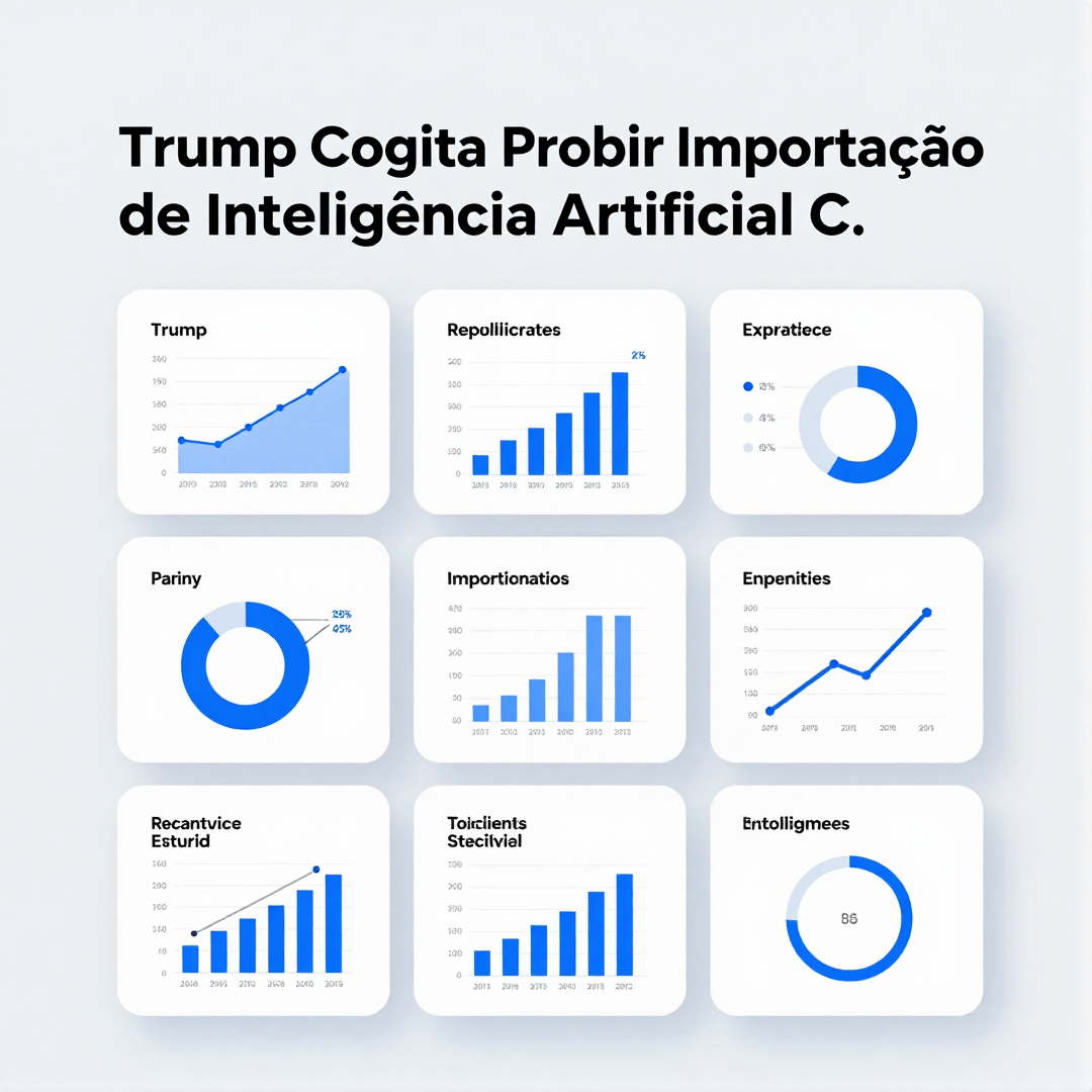Infográfico - Trump Cogita Proibir Importação de Inteligência Artificial Chinesa nos Estados Unidos
