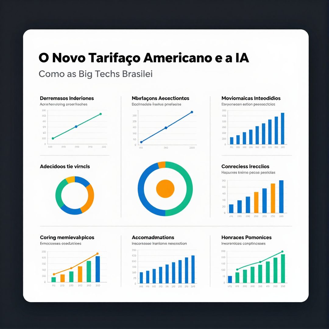 Infográfico - O Novo Tarifaço Americano e a IA: Como as Big Techs Brasileiras se Adaptam à Nova Realidade