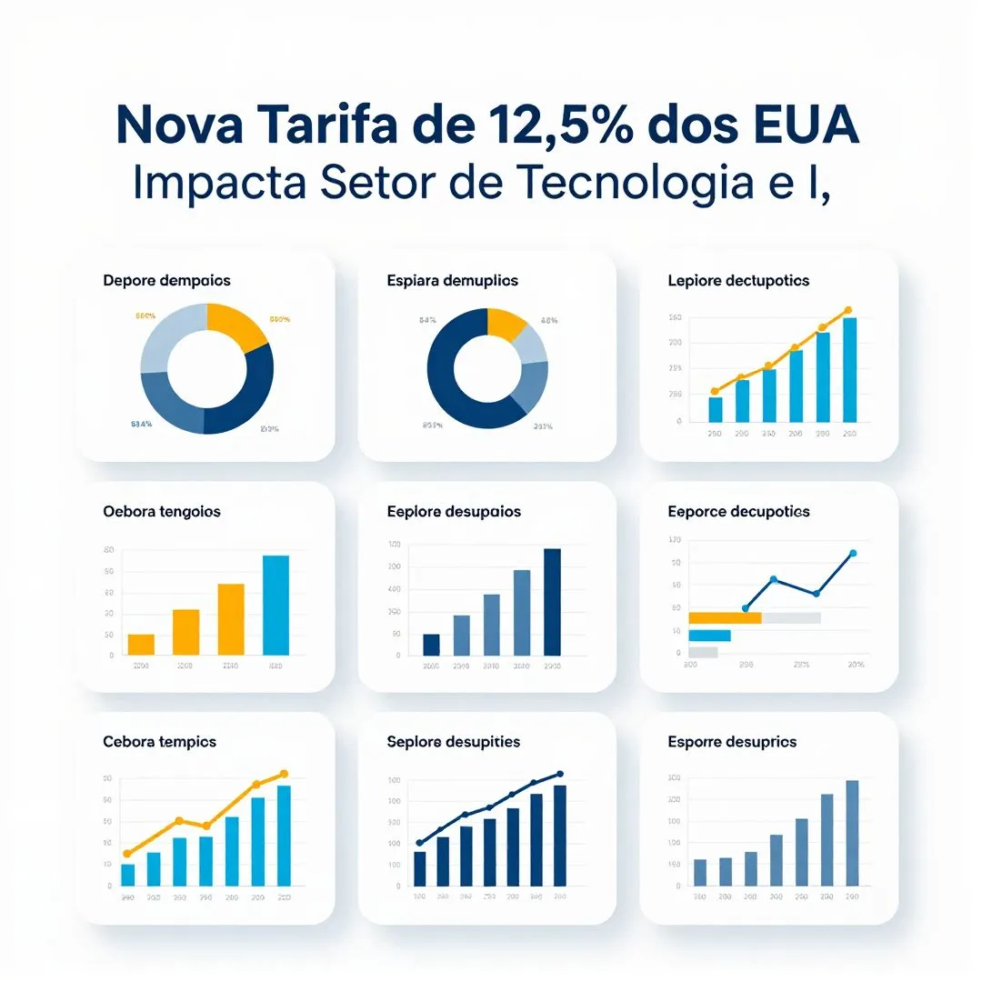 Infográfico - Nova Tarifa de 12,5% dos EUA Impacta Setor de Tecnologia e Inteligência Artificial Brasileiro