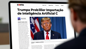 Trump Cogita Proibir Importação de Inteligência Artificial Chinesa nos Estados Unidos