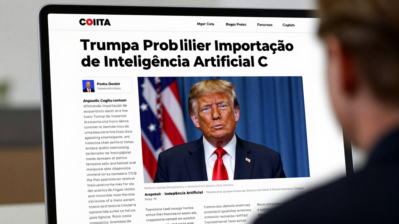 Trump Cogita Proibir Importação de Inteligência Artificial Chinesa nos Estados Unidos