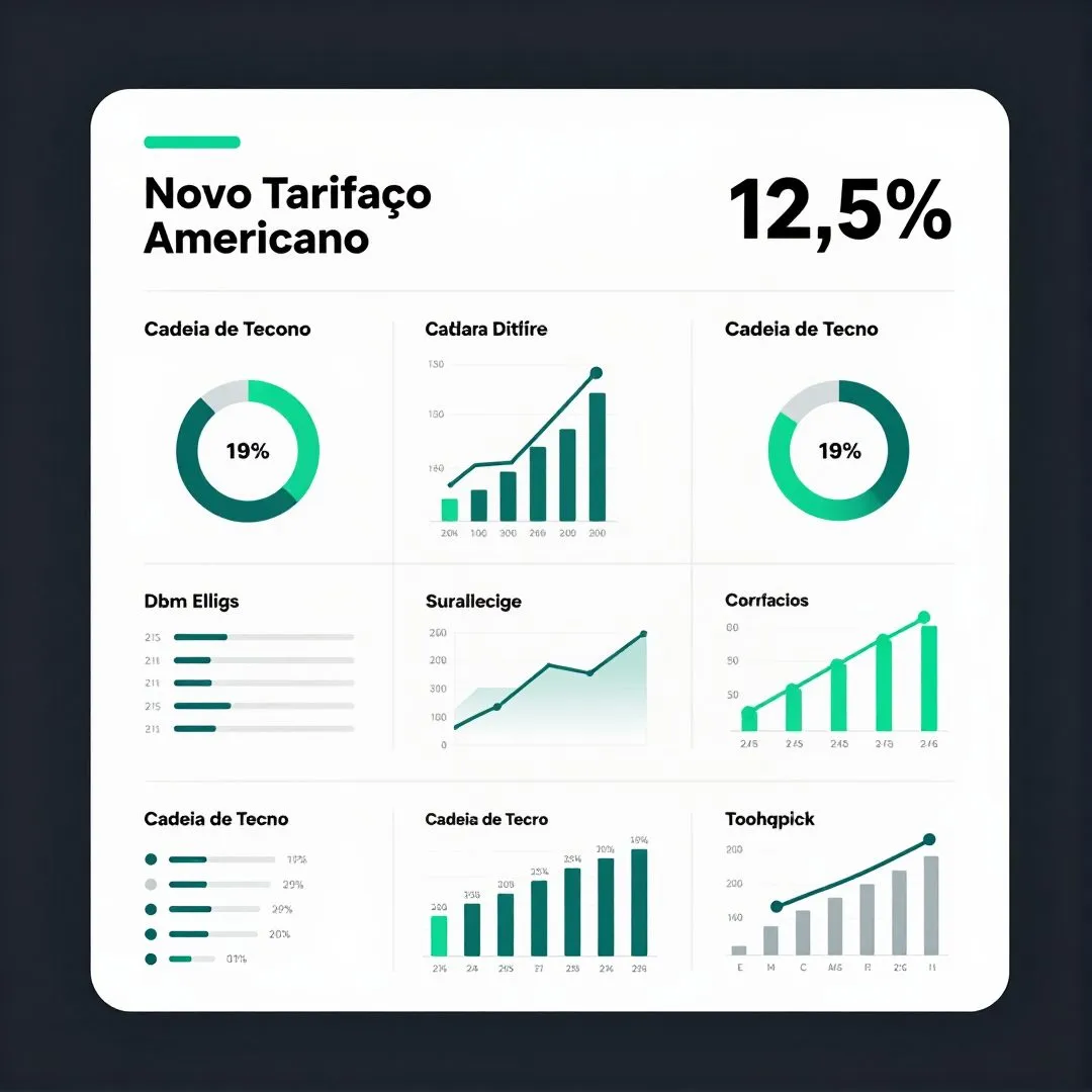 Infográfico - Novo Tarifaço Americano de 12,5% Redesenha a Cadeia de Tecnologia e Inteligência Artificial no Brasil