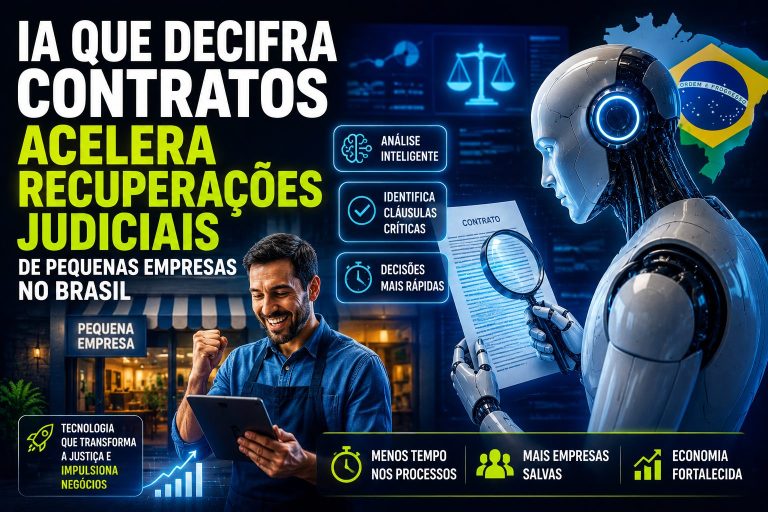 IA que decifra contratos acelera recuperações judiciais de pequenas empresas no Brasil