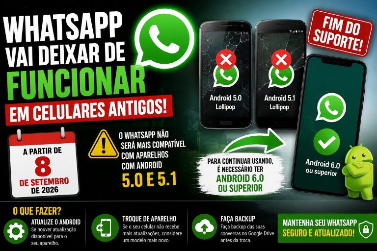 WhatsApp Vai Deixar de Funcionar em Celulares Antigos; Veja Quais Modelos Serão Afetados
