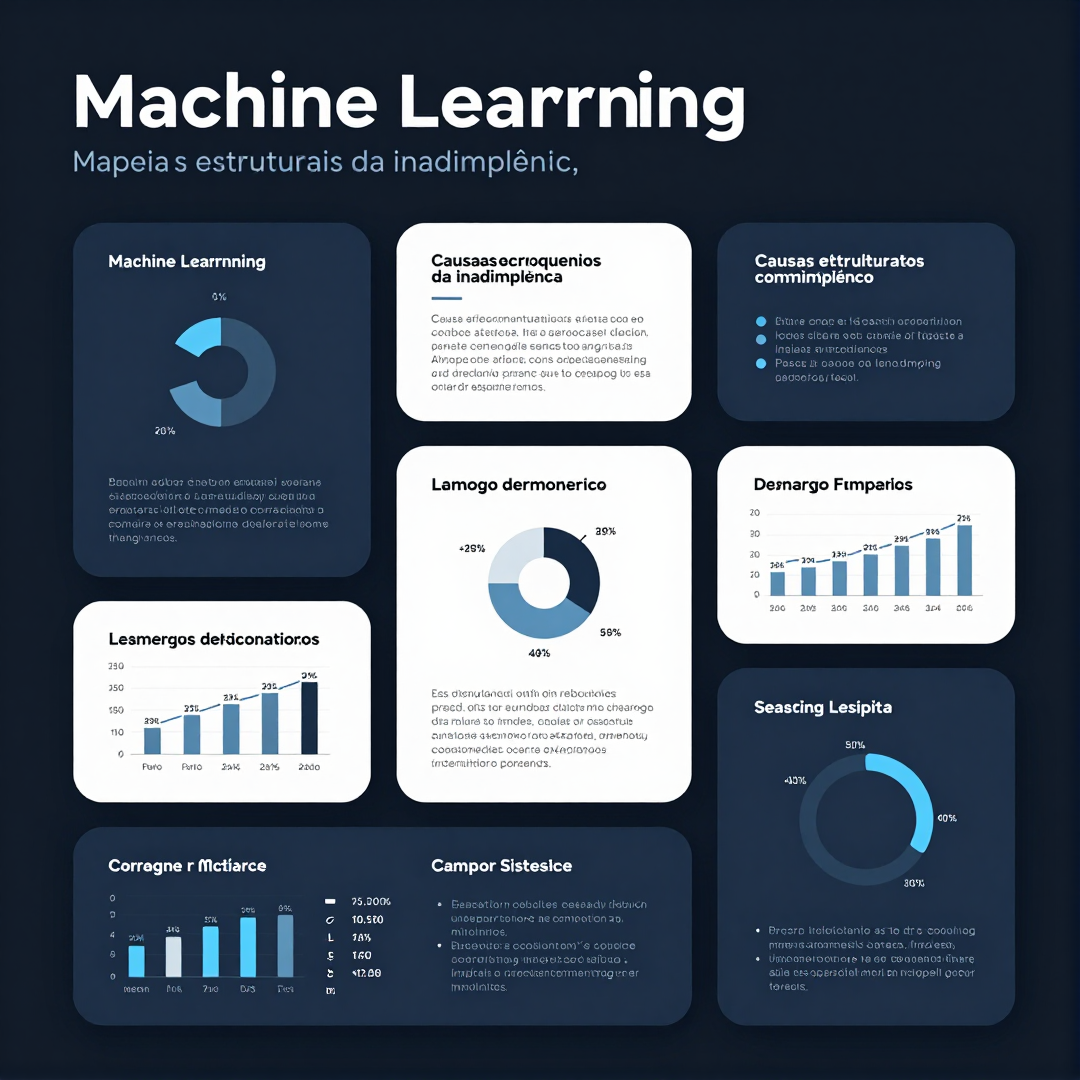 Infográfico - Machine learning mapeia as causas estruturais da inadimplência recorde nos bancos brasileiros em 2026