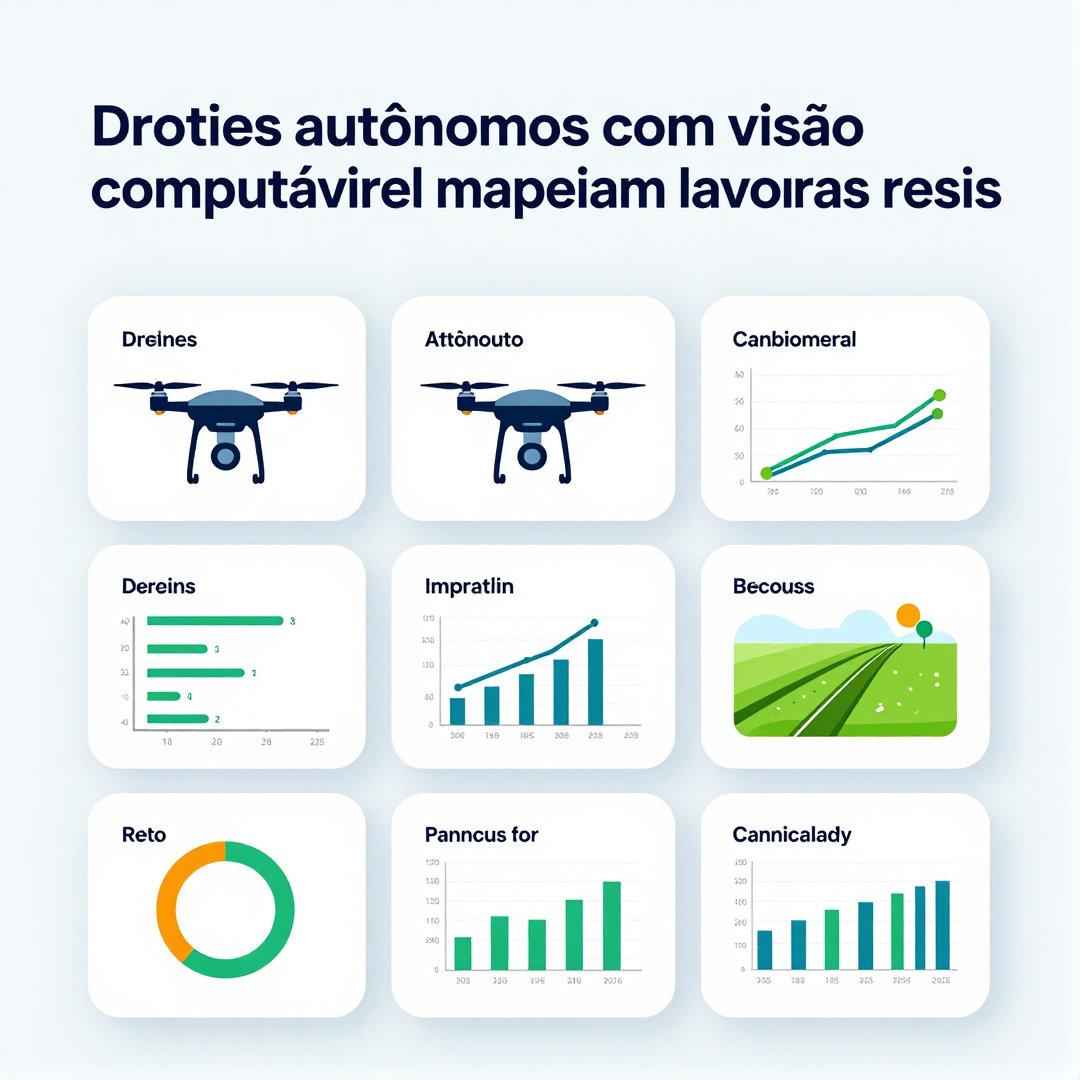 Infográfico - Drones autônomos com visão computável mapeiam lavouras resistentes ao novo padrão do El Niño