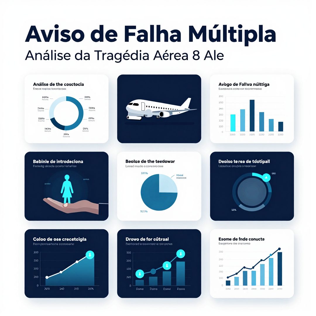 Infográfico - Aviso de Falha Múltipla: Análise da Tragédia Aérea com 8 Alertas antes do Crash