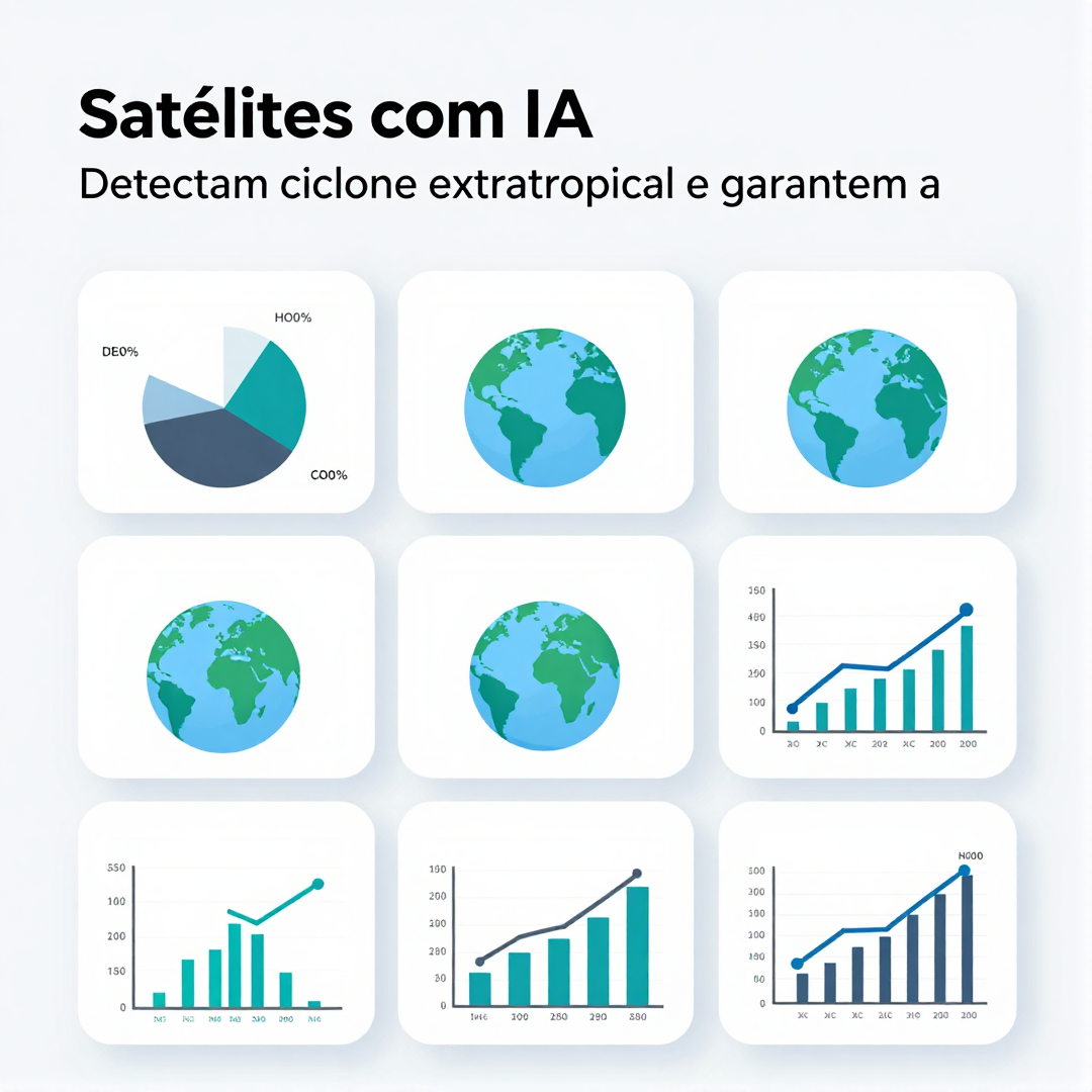 Infográfico - Satélites com IA detectam ciclone extratropical e garantem alerta precoce para portos e plataformas de petróleo