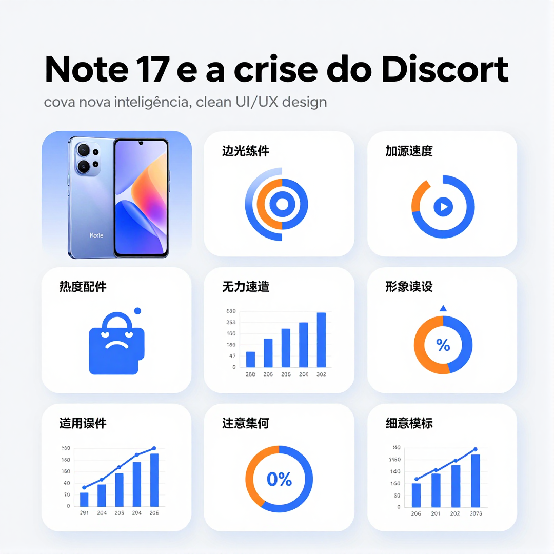 Infográfico - Redmi Note 17 e a crise do Discord: como a nova inteligência artificial redefine o streaming no Brasil